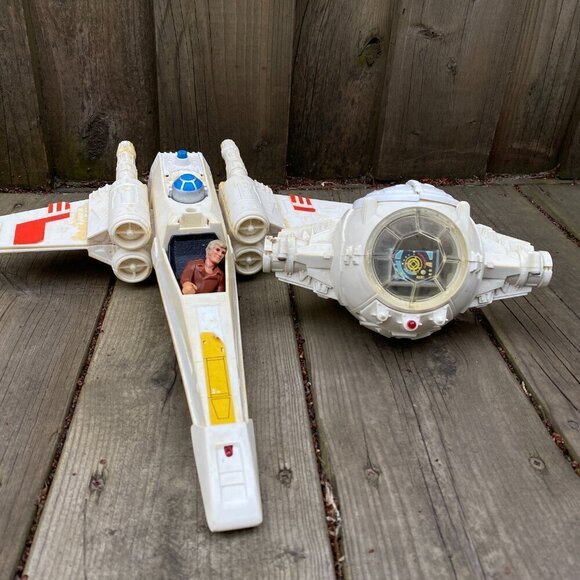 Vintage 1978 Star Wars X Wing Fighter Jet & 1978 Tie Fighter By Kenner - Picture 16 of 16